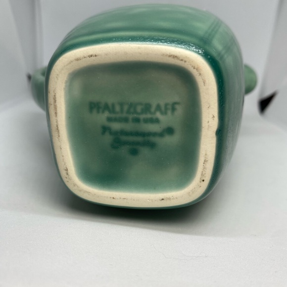 Pfaltzgraff Naturewood Serenity Green Creamer 4.5" Tall USED - Picture 5 of 7